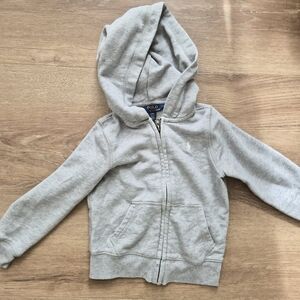 Polo by Ralph Lauren Kids Light Gray Zip-Up Hoodie
